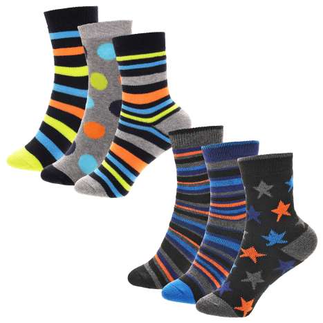HeatGuard Boys Thermal Socks (Assorted Sizes) 3 Pack - Assorted Designs