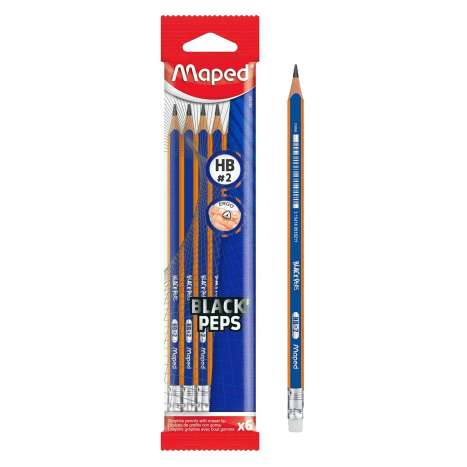 Maped HB#2 Ergo Pencils 3.5" – 6 Pack