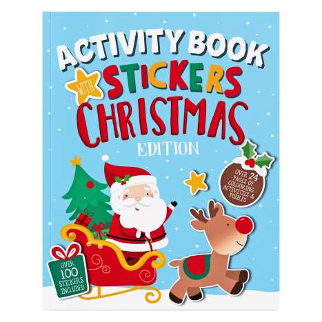 Christmas Activity Book with Stickers 24 Pages