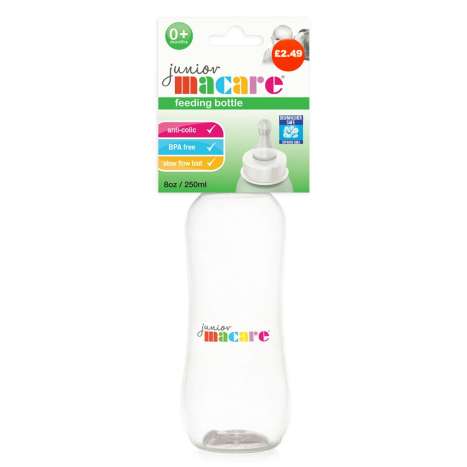 Junior Macare Baby Feeding Bottle (0m+) 250ml (HE49)