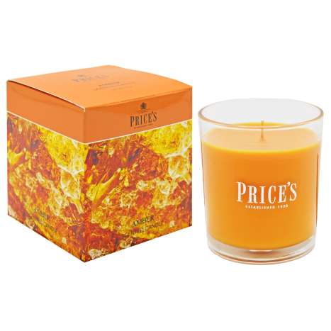 Price’s Scented Glass Candle (8cm) - Amber
