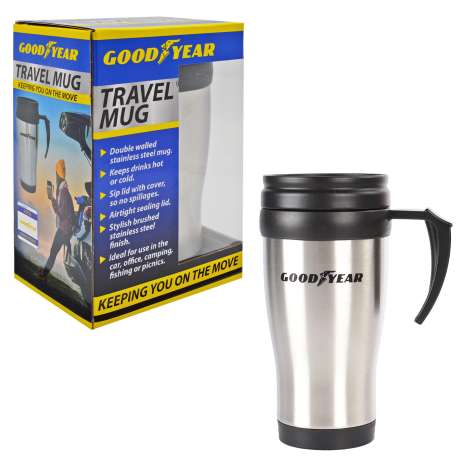 Goodyear Stainless Steel Travel Mug (350ml)