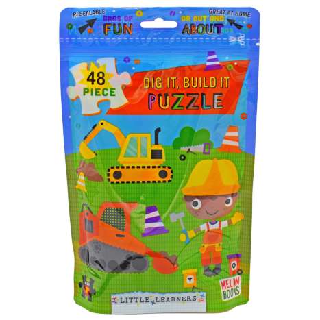 Little Learners Puzzle Bag (48 Pieces) - Dig It, Build It