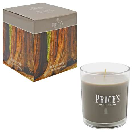 Price’s Scented Glass Candle (8cm) - Royal Oak