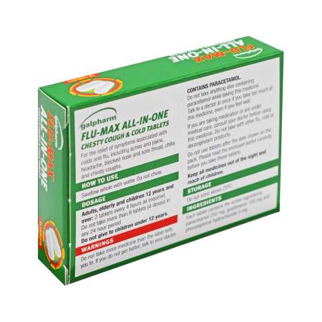 Galpharm Flu-Max All-In-One Tablets 16 Pack