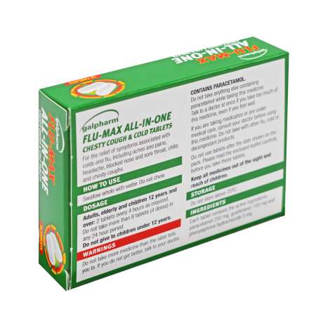 Galpharm Flu-Max All-In-One Tablets 16 Pack