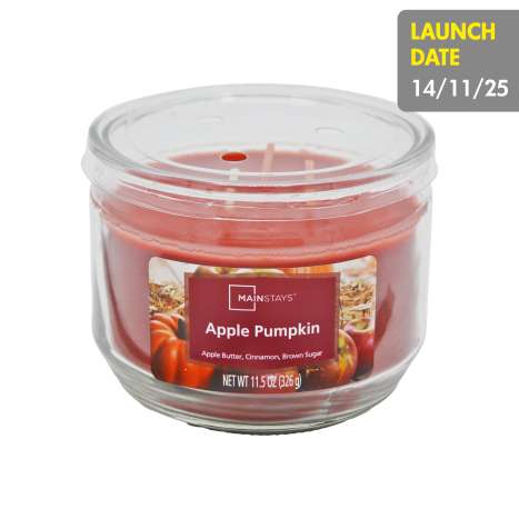 Mainstays Scented Glass Candle (326g) - Apple Pumpkin