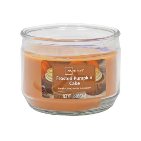 Mainstays Scented Glass Candle (326g) - Frosted Pumpkin Cake