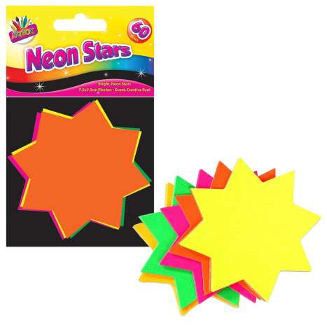 Artbox Fluorescent Stars 60 Pack