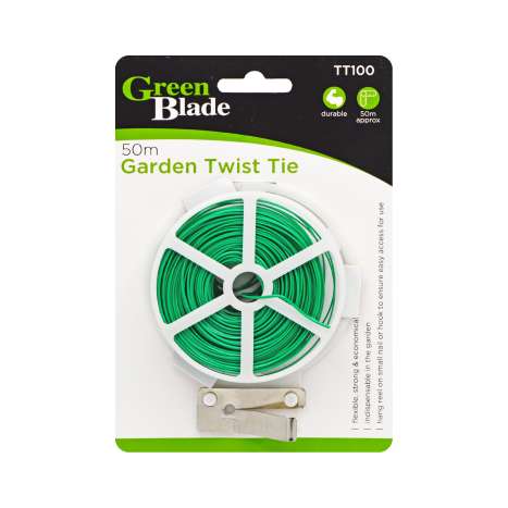 Garden Twist Tie with Cutter 50m