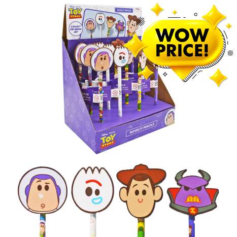 Disney Pixar Toy Story Novelty Pencils - Assorted Characters