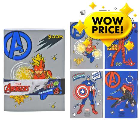 Marvel Avengers A5 Exercise Books (60 Pages) 2 Pack
