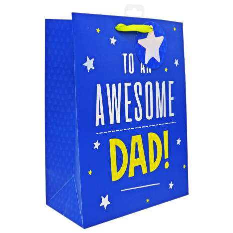 Extra Large Gift Bags (32cm x 43cm) - Awesome Dad