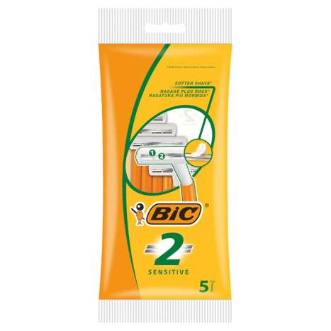 BIC 2 Sensitive Disposable Razors 5 Pack