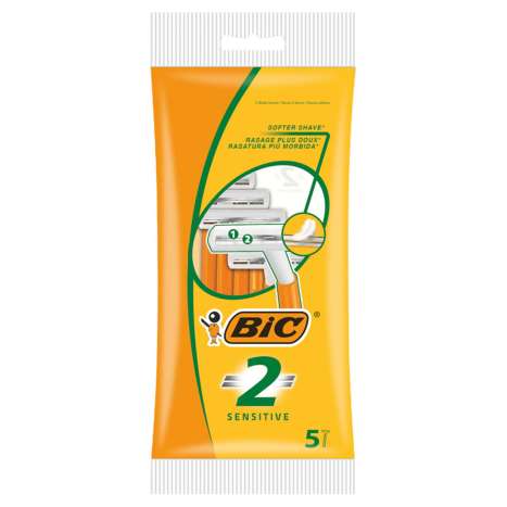 BIC 2 Disposable Razors 5 Pack - Sensitive