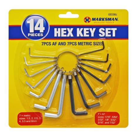 Marksman Hex Key Set 14 Piece