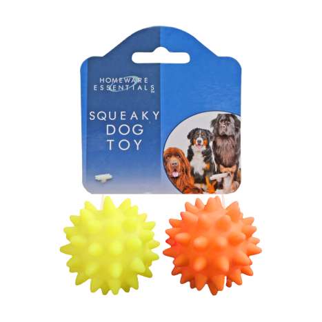 Homeware Essentials Squeaky Dog Toy 2 Pack