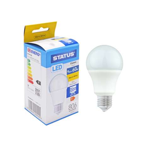 Status LED 9w=60w Classic Large Screw Cap Light Bulb