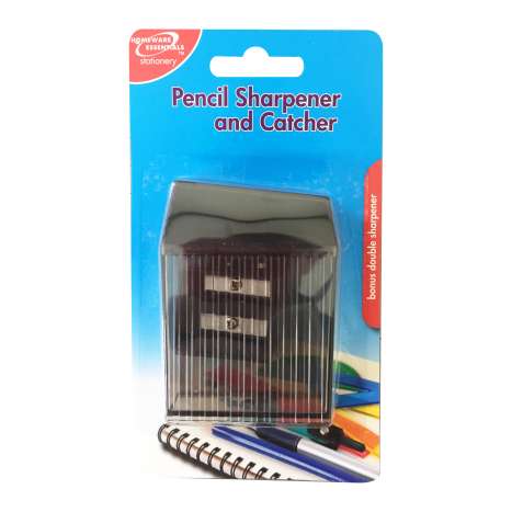 Homeware Essentials Pencil Sharpener 2 Pack & Catcher