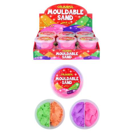 Colourful Mouldable Sand Tub 130g - Two Tone