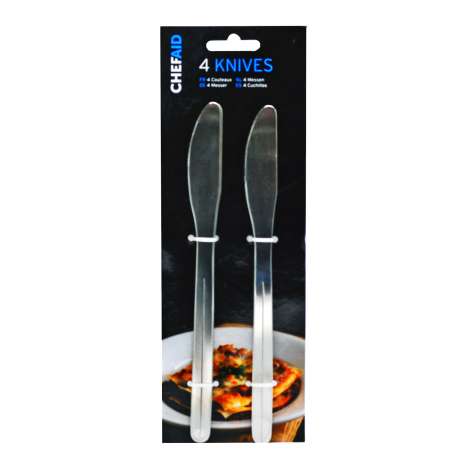 Chef Aid Stainless Steel Knives 4 Pack