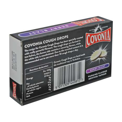 Covonia Double Impact Cough Drops 51g - Berry Blast