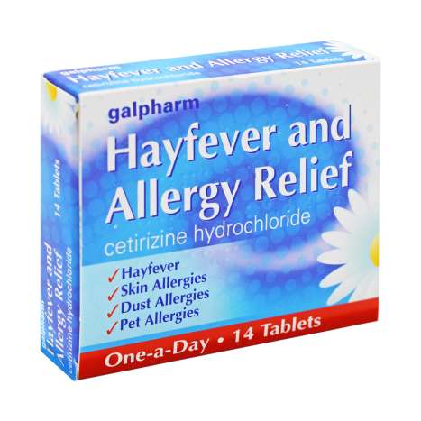 Galpharm Hayfever & Allergy Relief 10mg Tablets 14 Pack - Cetirizine