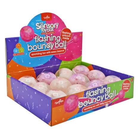 The Sensory Toybox Flashing Bouncy Balls (6cm) - Unicorns