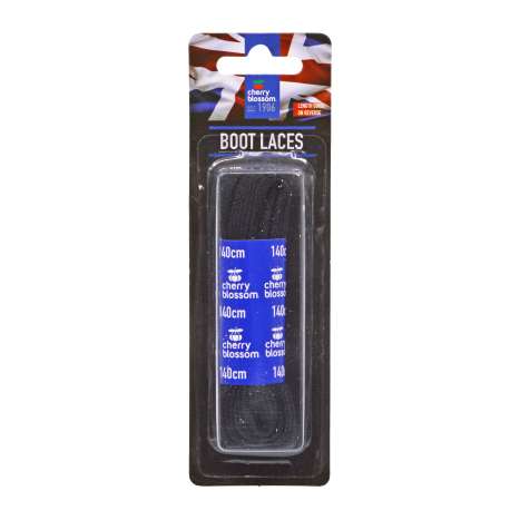 Cherry Blossom Boot Laces (140cm) - Black