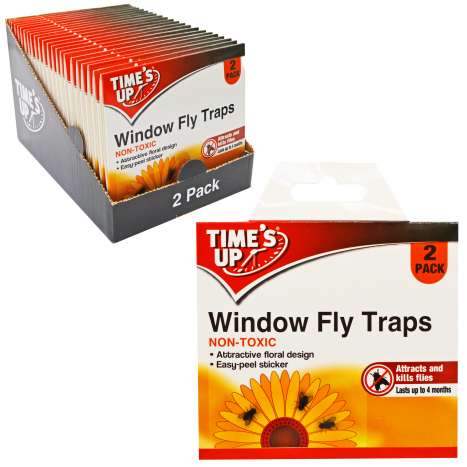 Time's Up Window Fly Traps 2 Pack