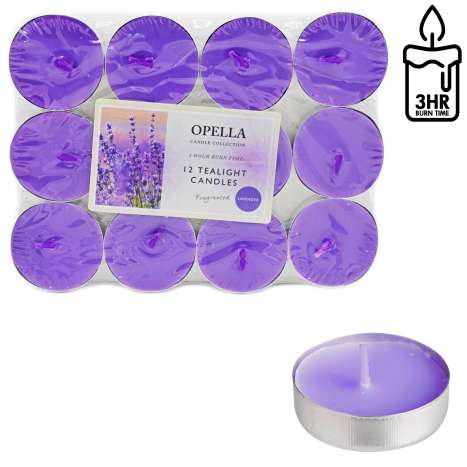 Opella Tealights 12 Pack - Lavender