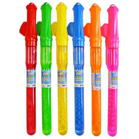 Bubbletastic 9 Wand Bubble Swords (44cm) - Assorted Colours
