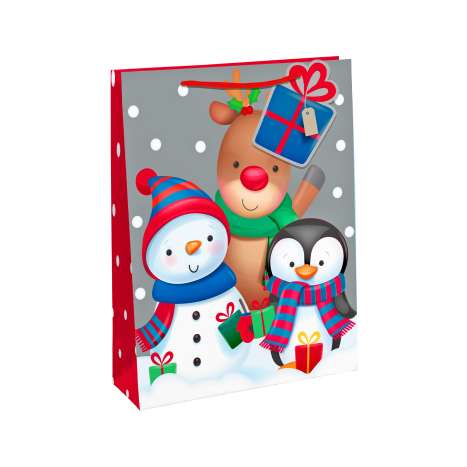 Medium Gift Bags (21.5cm x 25.5cm) - Christmas Characters