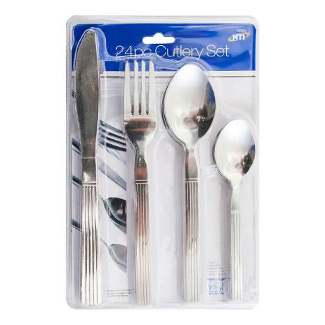 Stainless Steel Cutlery Set - 24 Piece