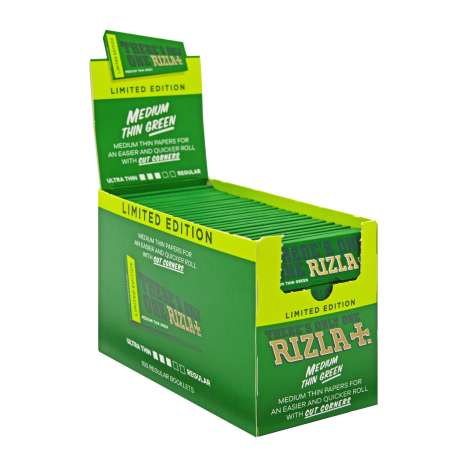 Rizla Green (Medium Thin) Rolling Papers 50 Pack - Regular