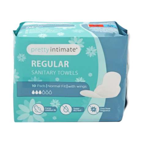 Pretty Intimate Regular Sanitary Towels 10 Pack