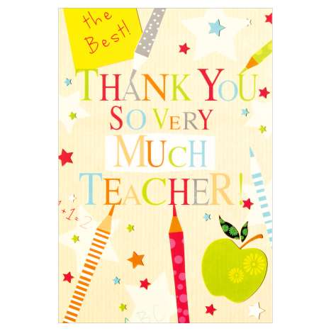 Everyday Greeting Cards Code 50 - Thank You Teacher