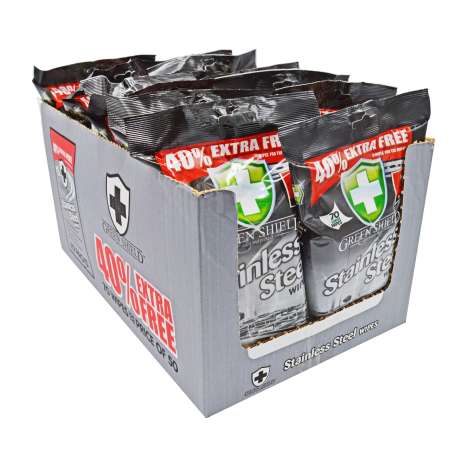 Green Shield Stainless Steel Wipes 50 Pack + 40% Extra Free