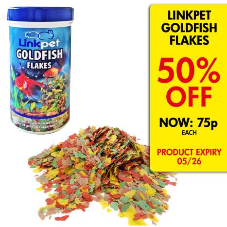 Linkpet Goldfish Flakes (50g) [*Expiry Date: 05/2026*]
