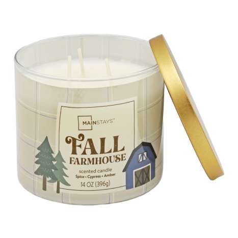 Mainstays Scented Glass Candle 396g - Fall Farmhouse
