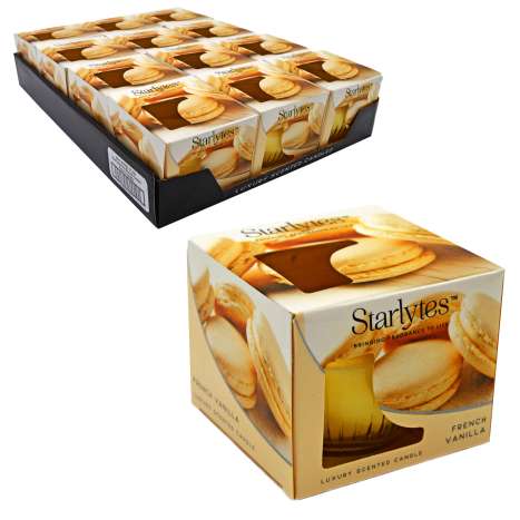 Starlytes Scented Glass Candle 85g - French Vanilla