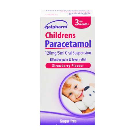 Galpharm Childrens 3+ Months Paracetamol Oral Suspension (100ml) - Strawberry