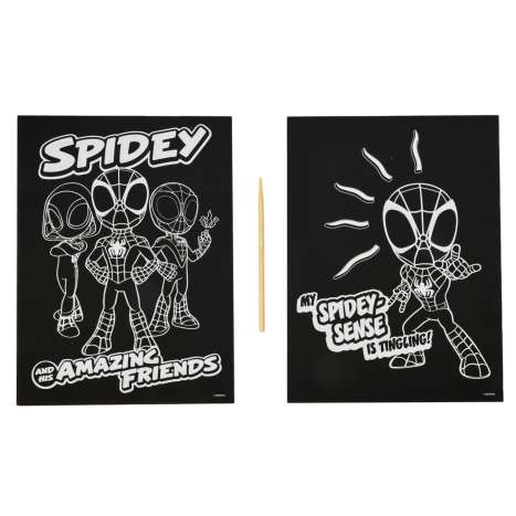 Scratch Art Poster 2 Pack - Marvel Spidey / Disney Princess