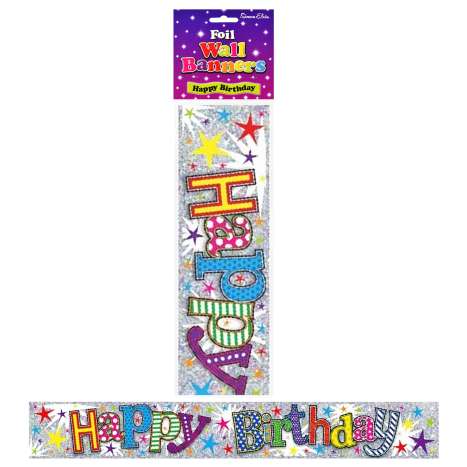 Wall Banner (2.5m) - Happy Birthday
