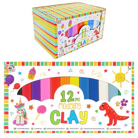 Craft Hub Modelling Clay 12 Pack