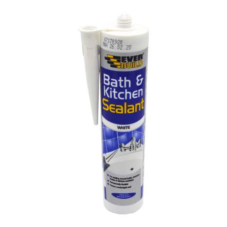 Everbuild Bath & Kitchen Sealant 290ml - White