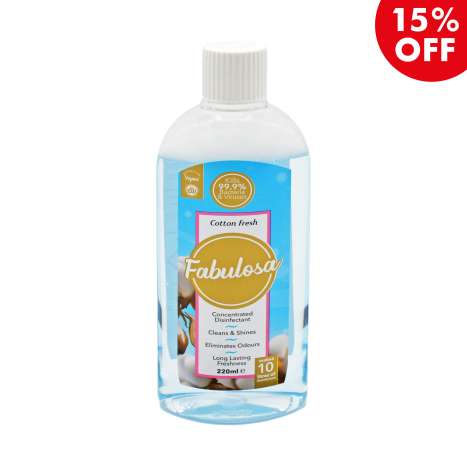 Fabulosa Concentrated Disinfectant (220ml) – Cotton Fresh