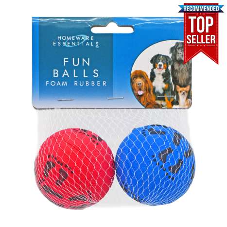 Homeware Essentials Foam Rubber Fun Balls 2 Pack
