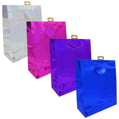 Large Gift Bags (26cm x 32cm) - Holographic