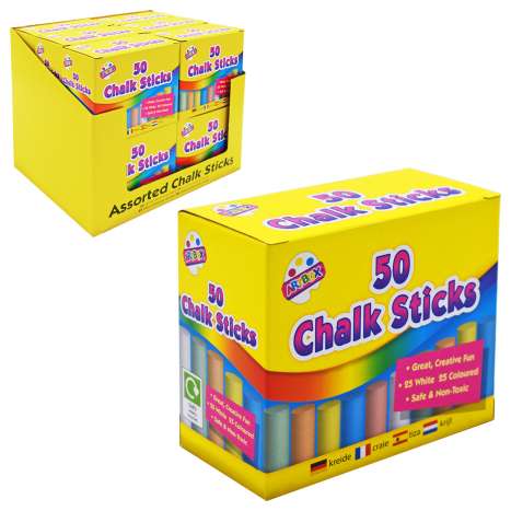 Artbox Chalk Sticks 50 Pack